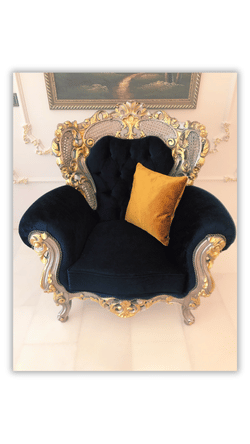 atolyelerden gelenler cilalanmis yuzu degistirilmis sari islemeli siyah berjer gold yastik png