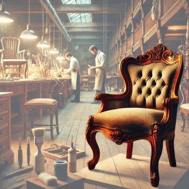 Döşemesi yapılmış eskitme berjer